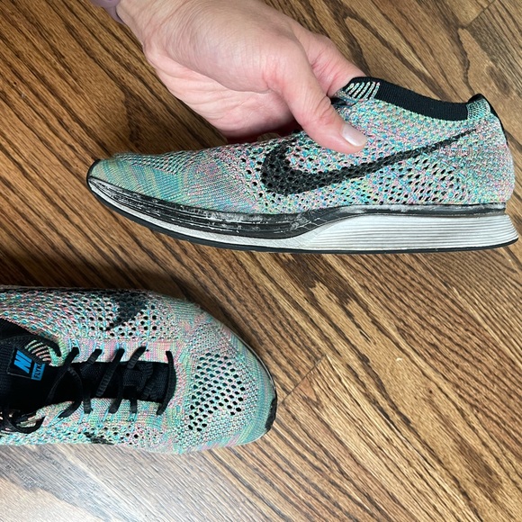 Nike flyknit racer multicolor unisex US SZ6 UK 5.5 - Picture 4 of 7